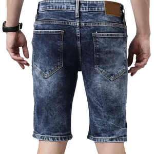 Shorts Bermuda Vaqueros Unisex de Algodón con Bordado y Parches de Verano, Estilo Urbano, Transpirables, para Hombre - Product Image 6