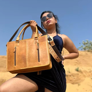 Manta de sillín mecanizada a mano personalizada de alta calidad al por mayor, bolso de mano para mujer, bolsos de mano multifuncionales de cuero genuino de lujo a la moda - Product Image 5