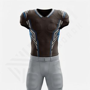 Nuevo Conjunto Completo de Pantalones y Camiseta de Fútbol Americano Estilo Personalizado, Diseño Personalizado, Secado Rápido, Uniforme de Equipo de Alto Rendimiento, Talla Grande - Product Image 1