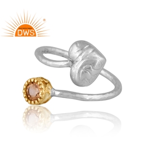 Nouveautés Bague en argent 925 avec pierre précieuse citrine naturelle Bijoux personnalisés pour femmes Cadeau pour elle Fabricant de bijoux indien - Product Image 4