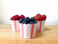 Tasses à crème glacée en papier rose Cinéma Popcorn Lot de 20 étuis à cupcakes Cuisson Muffin Doublures Traiter les baignoires pour enfants Anniversaire Fête de mariage