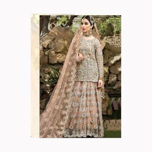 Nueva llegada indio pakistaní Boda nupcial Salwar traje para las mujeres traje de novia vestidos para la venta - Product Image 3