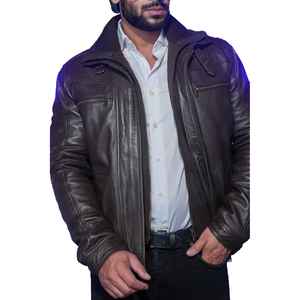 Chaqueta de cuero de invierno para hombre de alta calidad para montar al aire libre nueva llegada chaqueta informal a prueba de viento de motorista negro personalizado para hombre - Product Image 4