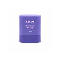 Tube ovale en plastique violet de 10 ml pour déodorant solide, baume corporel et cosmétiques