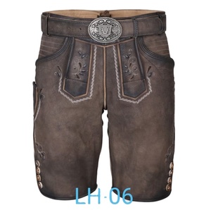 Lederhosen traditionnels bavarois pour hommes, personnalisés, coupe courte, pour l'Oktoberfest - Product Image 4