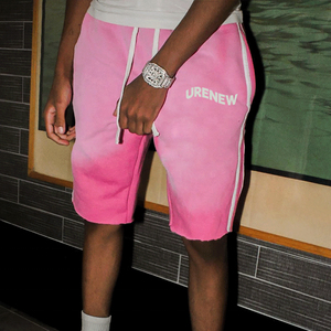 Short de basket-ball pour hommes broderie personnalisée Logo Sports décontractés design fendu lavage à l'acide vêtements de sport vintage délavés au soleil - Product Image 6