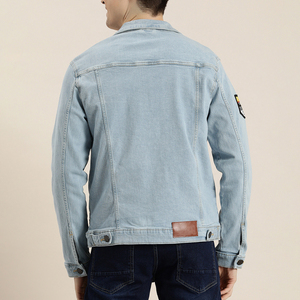 Hot Selling Casual Style Jean <b>jacket</b> for <b>men</b> Denim <b>Jackets</b> <b>men</b> Autumn <b>Slim</b> <b>Fit</b> Quality Denim <b>jacket</b> for <b>men</b> - Product Image 4