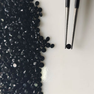 Pierre précieuse naturelle en onyx noir, coupe ronde de 2,5 mm, meilleure qualité, pierres précieuses en vrac pour la fabrication de bijoux - Product Image 1