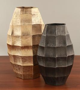 Top Tendance Moderne En Aluminium Métal Vase Haute Texturé Décor À La Maison pour Mariage Table Chambre Salon Occasions - Product Image 2