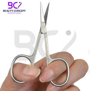 กรรไกรตัดเล็บสแตนเลส กรรไกรเสริมสวยปลายตรงคมสำหรับตัดเล็บและหนังกำพร้า ตัดขนบนใบหน้า - Product Image 6