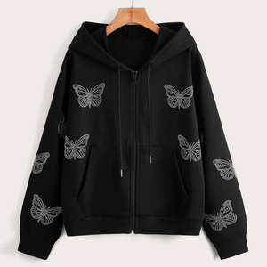 Sudaderas con Pedrería de Nuevo Estilo, Sudaderas con Pedrería de Talla Personalizada, Sudaderas con Pedrería de la Mejor Calidad, Último Diseño Básico para Hombre - Product Image 1