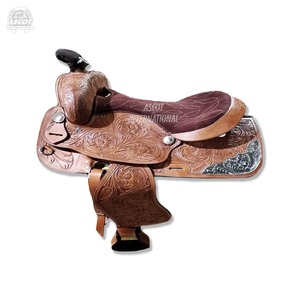 Selle en cuir occidentale la plus vendue avec selle de stock de chevaux de qualité supérieure pour usage équestre - Product Image 5