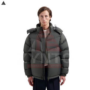 Nouvelle arrivée Veste d'hiver pour homme avec fermeture éclair Veste matelassée respirante à faible coût imperméable et isolée avec fourrure de mouton - Product Image 4