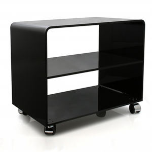 Estante de almacenamiento de doble nivel de peso pesado acrílico-Amarillo translúcido - Product Image 2