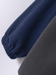 Ropa de calle moderna para hombre, Top con media cremallera, ajuste de gran tamaño, 440 GSM, diseño de hombro caído de algodón polar, diseño de logotipo bordado OEM ODM - Product Image 5