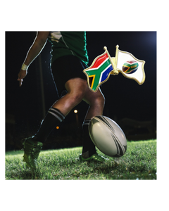 Pin de Solapa Personalizado del Equipo de Rugby de Sudáfrica, con Logotipo, de Aleación de Zinc Pintado, con Doble Diseño, Bandera Nacional, Cierre de Mariposa, Souvenir - Product Image 4