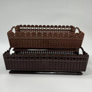 Panier en plastique de qualité professionnelle avec poignées latérales de taille moyenne pour divers besoins d'exportation et OEM - Product Image 6