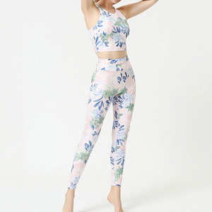 Conjunto de Yoga de estilo nuevo para mujer, gran oferta, duradero, transpirable, de nailon y Spandex, patrón sólido para adultos, conjunto de Yoga para mujer - Product Image 3