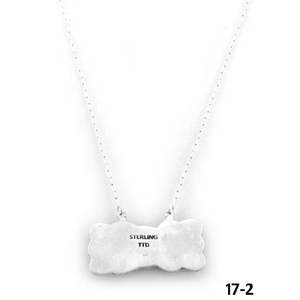 Collier artisanal en turquoise et argent sterling à motif géométrique du sud-ouest - Product Image 4