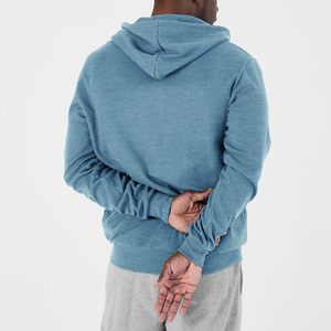 Sweat à capuche zippé 100% coton doublé, lavé à la pierre, imprimé numérique, broderie 3D - Product Image 3