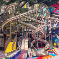 Parque de atracciones infantil comercial personalizable para interiores, con zona de juegos suave, piscina de bolas de felpa, carrusel y área de conducción para niños, con certificación CE