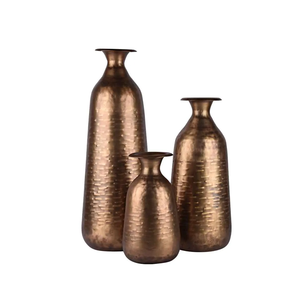 Florero de diseño completamente de Metal, suministros directos de fábrica, macetero de Metal, jarrones creativos para sala de estar y boda - Product Image 6