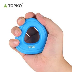 Topko Chất Lượng Cao Silicone Tay Grip Strengthener Ngón Tay Exerciser Ngón Tay Lực Lượng Tập Thể Dục Huấn Luyện Viên Tam Giác Grip Lực Lượng