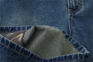 Short en jean pour hommes, avec broderie de vêtements dégradés, impression logo personnalisé, short ample en denim pour hommes - Product Image 6