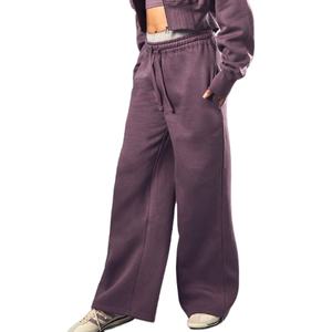 Sudaderas de entrenamiento de gimnasio informales para mujer, conjunto de 2 piezas, sudaderas con capucha y pantalones acampanados para invierno para actividades al aire libre 2026 - Product Image 3