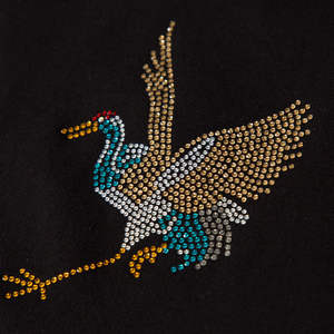 T-shirt d'été pour hommes avec strass en coton Col O Casual T Shirts Fashion High Street 100% Cotton Anti-wrinkle t Shirt Men - Product Image 2