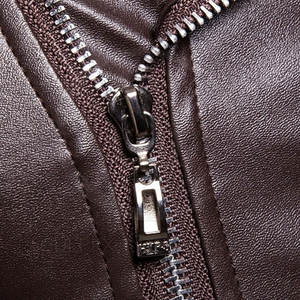 Veste en cuir de vache pour homme, tendance et très vendue, à capuche, coupe-vent, écologique, respirante, grande taille, décontractée, pour l'hiver - Product Image 5