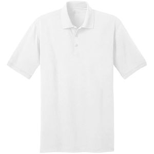 เสื้อโปโลผู้ชายคุณภาพสูงสำหรับฤดูร้อนเสื้อ100% คอตตอนถักแบบเรียบง่ายพิมพ์ลายปักโลโก้แขนสั้น - Product Image 1