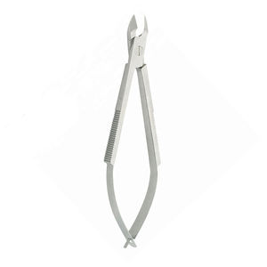 Pince à ongles à cuticules en acier allemand avec double fourche et action ressort Pince à ongles à cuticules - Product Image 1