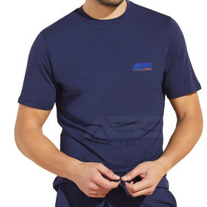Conjunto de Camisa y Pantalones Cortos de Moda, Verano, Casual, Cómodo, Secado Rápido, 100% Algodón para Hombre, Gran Venta - Product Image 5