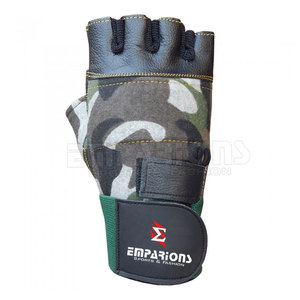 ถุงมือยกน้ำหนักในยิมฟิตเนสออกกำลังกายเทรนนิ่ง,ถุงมือทำจากหนังเทียมกันลื่นถุงมือยิมสำหรับทุกเพศ - Product Image 4