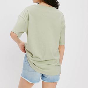 T-shirts imprimés avec logo personnalisé pour femmes coupe ample maillot respirant col rond conception femmes t-shirts - Product Image 2