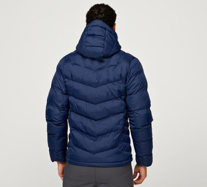 Nueva Chaqueta Casual Azul con Capucha, Chaqueta Abrigada Ligera para Hombre y Mujer, Hecha en Pakistán - Product Image 4