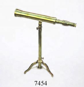 Vente chaude sur mesure en laiton télescope nautique sculpté avec Logo Unique thème haute qualité métal artisanat support en bois pour cadeaux - Product Image 4
