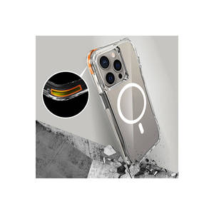 Coque en silicone transparente compatible MagSafe pour iPhone 15 Pro Max, ultra-fine, protection magnétique, transparente, Ins 8 - Product Image 5