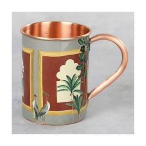 Top Selling High Quality Minimalist Genuine Copper Moscow Mule Mug Lead Free Pure Copper Tumbler for Wedding <b>Gift</b> - Product Image 6