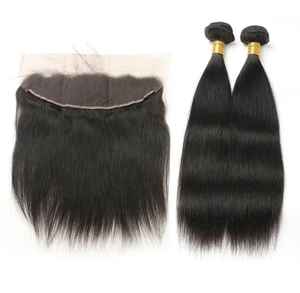 EXTENSIONS DE PERRUQUES DE CHEVEUX INDIENS VIERES REMY PRÉ COLLÉ TISSÉ DE CHEVEUX DROITS SOYEUX TISSANT SANS COUTURE NATUREL POUR UN USAGE QUOTIDIEN-REMISE - Product Image 1