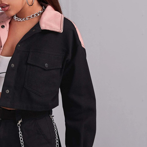 Veste en jean à manches longues pour femmes avec remplissage en coton respirant Nouveau style pour dame Vêtements pour femmes Quantité en vrac - Product Image 3