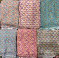 Tissu Jacquard Brodé Shiffli Biologique Écologique de Haute Qualité, Impression Personnalisée 100% Soie pour Robes de Mariage, Vêtements pour Filles et Décoration Intérieure