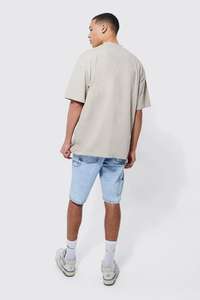 Impression personnalisée Stone Wash Stone Washed surdimensionné graphique rue plaine coton hommes t-shirts 100% coton sur la taille adulte t-shirts - Product Image 3