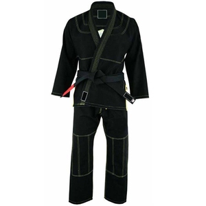 Fabricant d'équipement d'origine Armure de perles blanches Jiu Jitsu Gi brésilien Nouveau coton BJJ Gi Black Jiu Jitsu Gi Vente en gros Martial pour le Taekwondo - Product Image 1