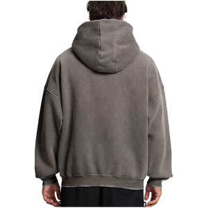 Qualité de luxe surdimensionné Streetwear sweats à capuche zippés pour hommes 100% coton sérigraphie hiver imperméable à l'eau séchage rapide - Product Image 3