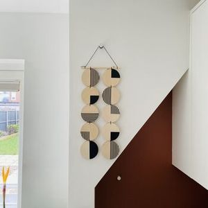 Cintre mural en bois fait main artistique idéal pour la décoration de chambre à coucher salon et organisation murale d'entrée - Product Image 4