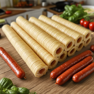 Boyau de saucisse en collagène artificiel comestible, boyaux de collagène - Product Image 5