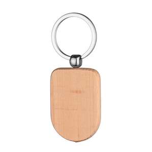 Hot sales Creative Laser Engraving Gift DIY <b>Personality</b> Wood <b>Keychain</b> - Product Image 4