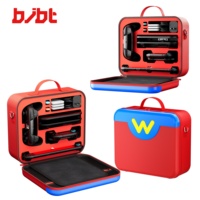 Tas Penyimpanan PU Besar untuk Nintendo Switch 2 Pro Controller, Hard EVA Carrying Case dengan 21 Slot Kartu Game untuk Perjalanan